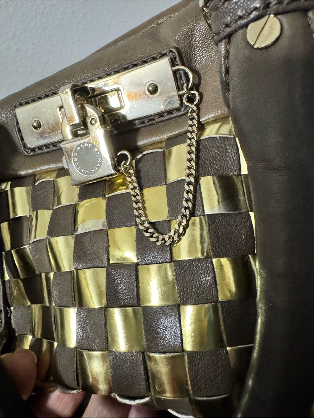 Marc Jacobs Metal Check Groovee Bag - Picture 15 of 16